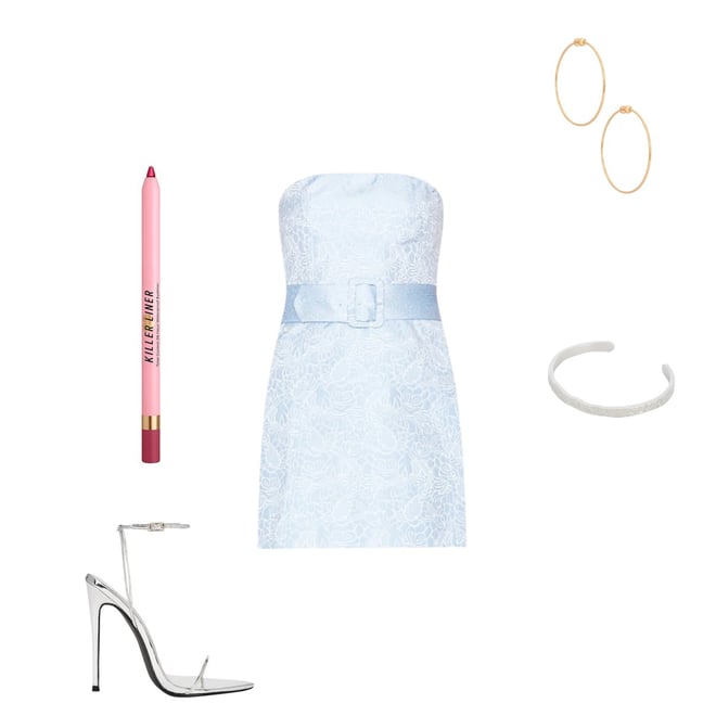 Amanda Uprichard x REVOLVE Fae Dress in Powder Blue | REVOLVE