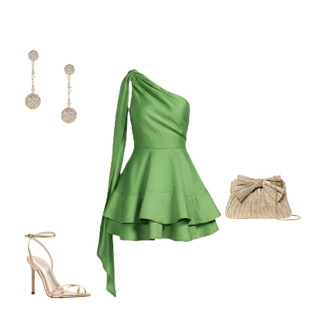 ELLIATT Thalia Tencel Voile One-Shoulder Bow Sleeveless Mini Dress |  Dillard's