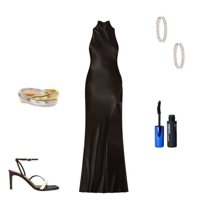 SAU LEE Penelope Gown in Black | REVOLVE