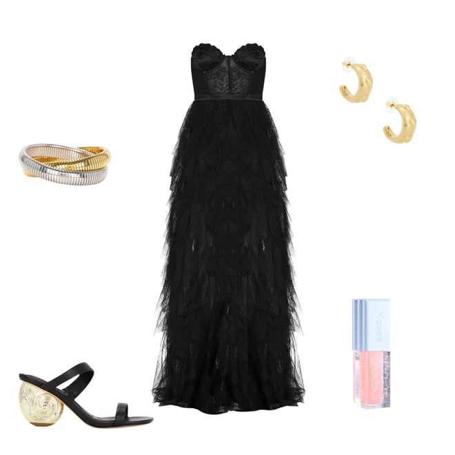 For Love & Lemons X REVOLVE Bustier Gown in Black | REVOLVE