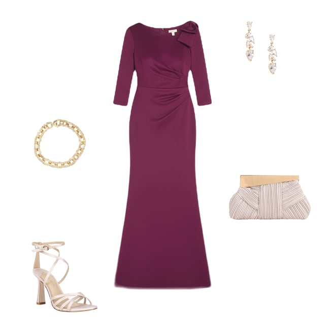 green emerald velvet dress Burgundy dress with gold feathers on hem and sleeves