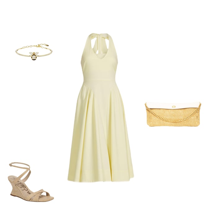 ASTR the Label Meana Halter Neck Sleeveless Basque Waist Midi Dress |  Dillard's