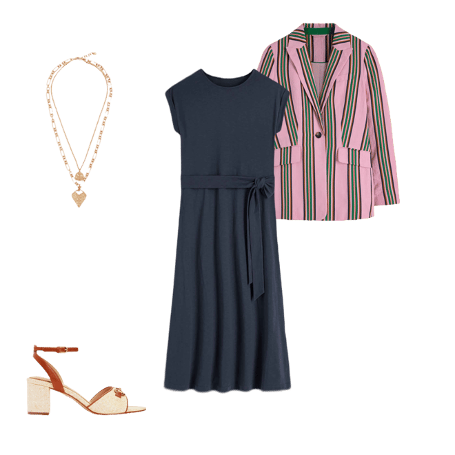 Eve Jersey Midi Dress-Navy | Boden USA