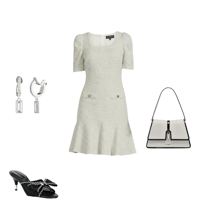 pointelle knit long dress POINTELLE LONG DRESS at Atelier Delphine Black / XS main image 0