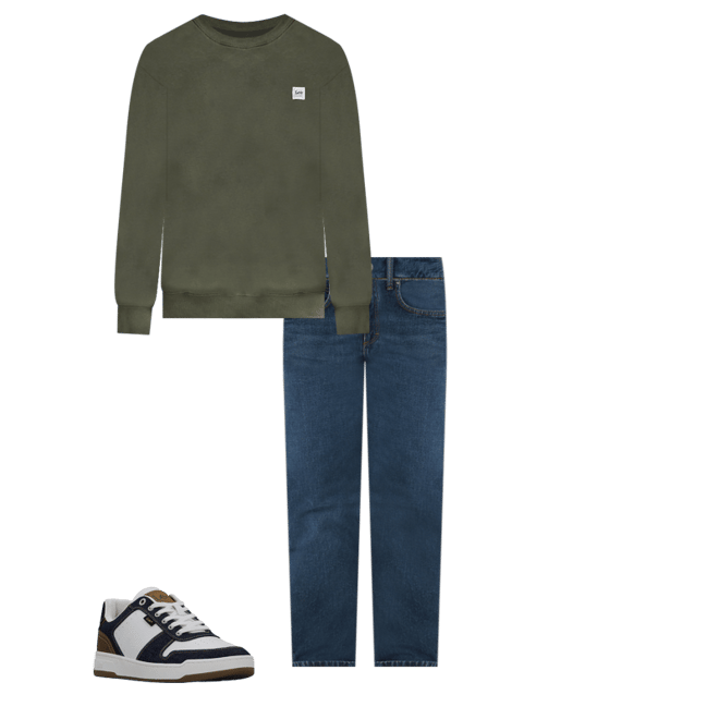 Men's Relaxed Fit Essential Workwear Sweatshirt | Tops & Tees | Lee®