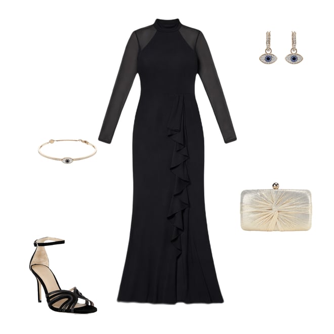 knee length dresses for ladies The Emma Dress in Victorian Blue Roses 4 / Victorian Blue Roses main image 0