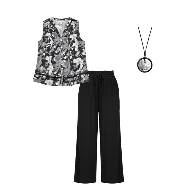 Mandarin Collar V-neck Golf Top | Tribal | Suzanne's