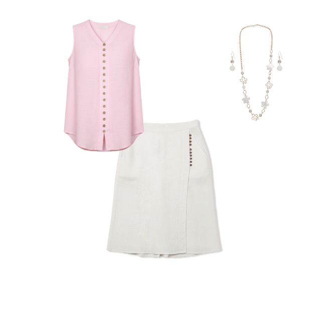 Mandarin Collar V-neck Golf Top | Tribal | Suzanne's