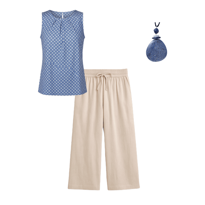 Mandarin Collar V-neck Golf Top | Tribal | Suzanne's