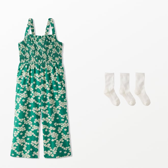 Sleeveless Seersucker Smocked Jumpsuit | Hanna Andersson