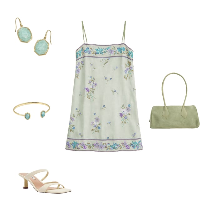 Free People Bali Take Me With You Embroidered Square Neck Sleeveless Mini  Shift Dress | Dillard's
