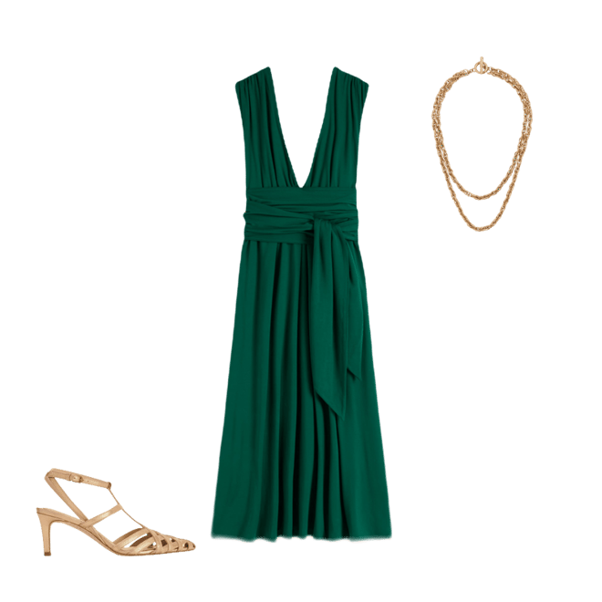 Multiway Jersey Maxi Dress-Emerald Night | Boden USA