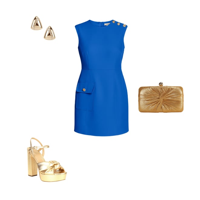 steffie beaded backless mini dress gold CRESSIDA MINI DRESS | CULT MIA main image 0