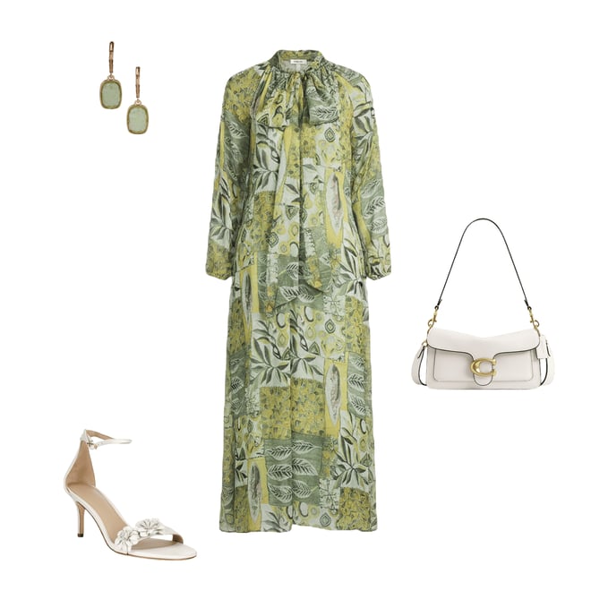 green emerald velvet dress Teffoli Maxi Dress Green main image 0