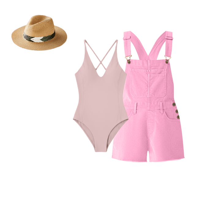 Jason Overall Short: Rose Pink