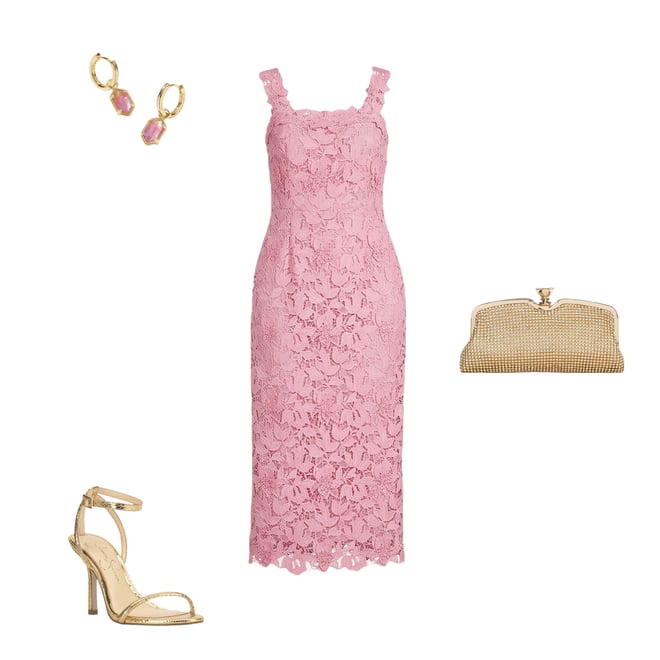 Muse by Marchesa Oleander 3D Floral Lace Square Neck Sleeveless Midi Dress  | Dillard's