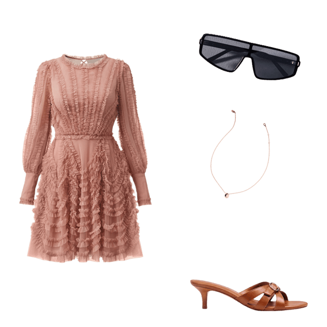 dusty pink dress with black shoes Hot Pink Dress with Black Shoes Outfits (53 ideas & outfits)