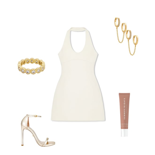 437 x REVOLVE The Halter Play Dress in Cream | REVOLVE