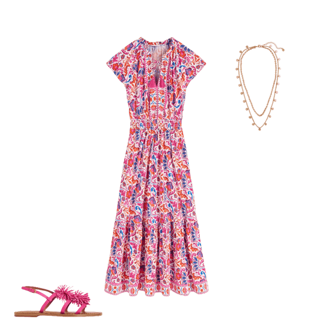 boden pink maxi dress Boden Women's Silvia Boned Bodice Maxi Dress in Pink