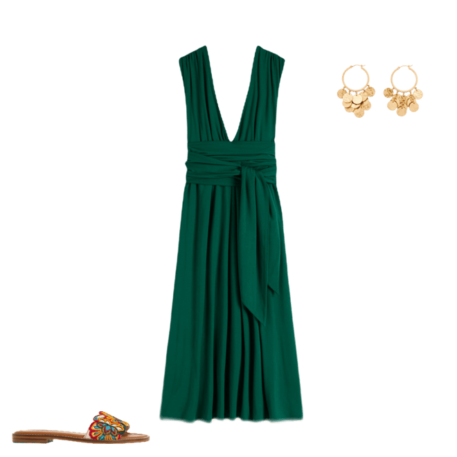 emerald green multiway dress Green Infinity Dress/Wrap Convertible Bridesmaid Dress/Plus Size Floor 45 inches / Plus(16-26)