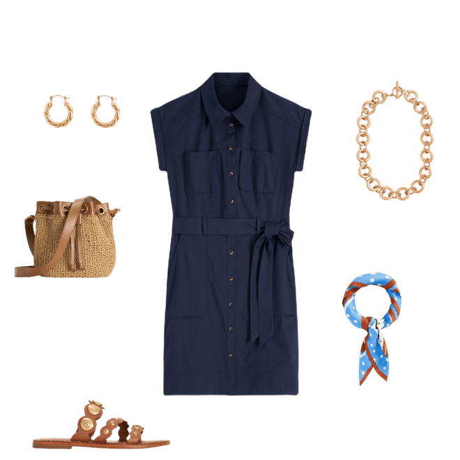 navy dress brown belt Indie Brown Floral Dress Tea N Rose – Lena Layne main image 0