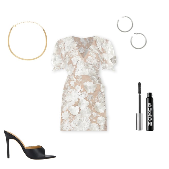 ELLIATT Zayla Mini Dress in Ivory & Nude | REVOLVE