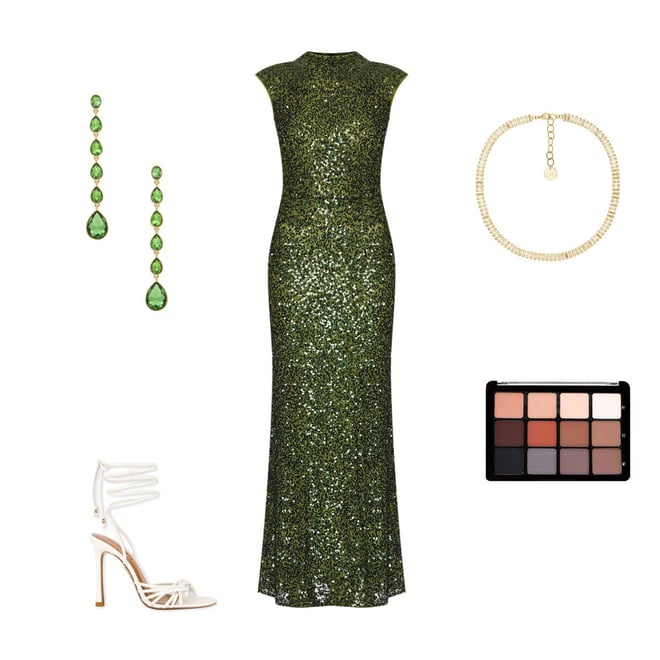 Camila Coelho Emma Maxi Dress in Dark Olive | REVOLVE