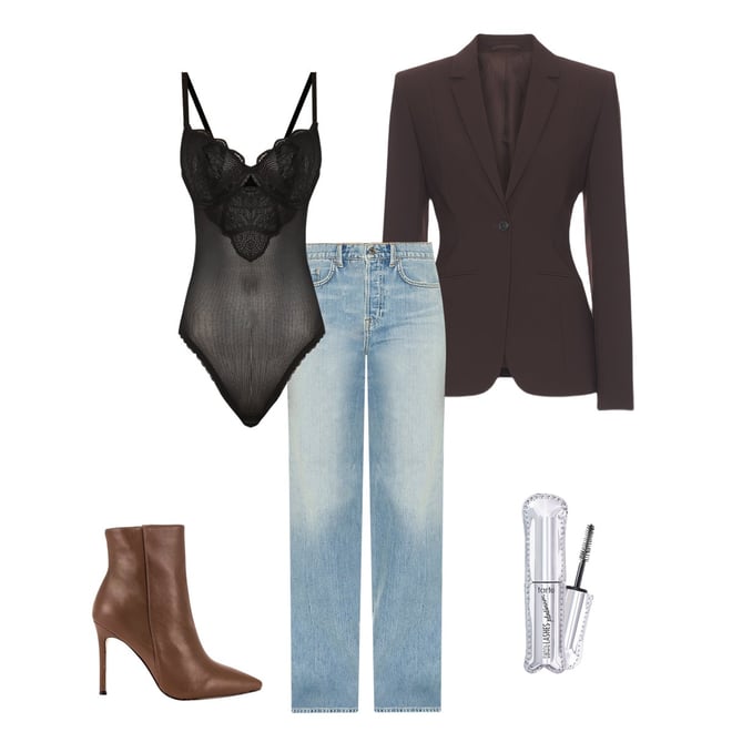 KAT THE LABEL Zephyr Bodysuit in Black | REVOLVE