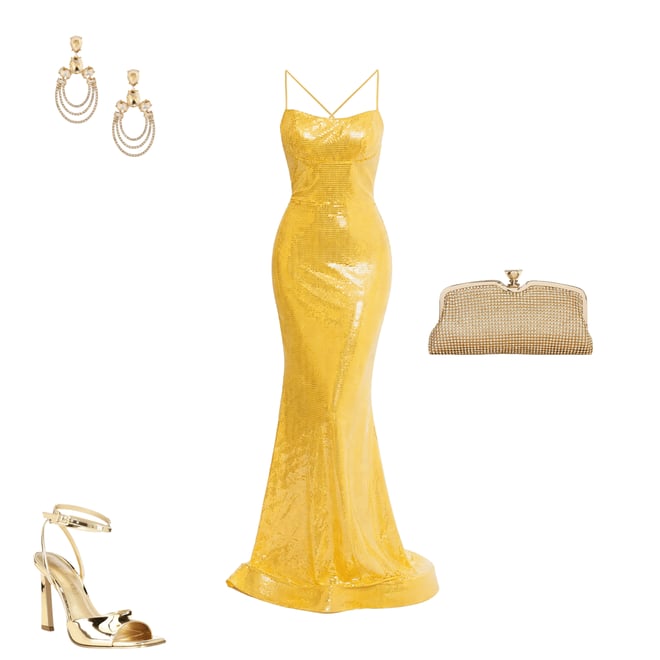 green emerald velvet dress Salty 24K Gold Set