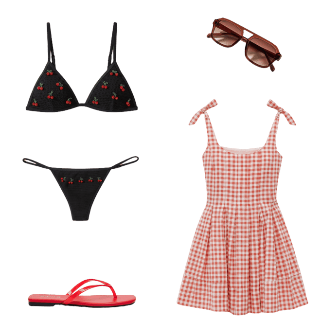 beach riot jacey bow-strap mini dress Sassy Shortcake How Bow Can You Go Dress main image 1