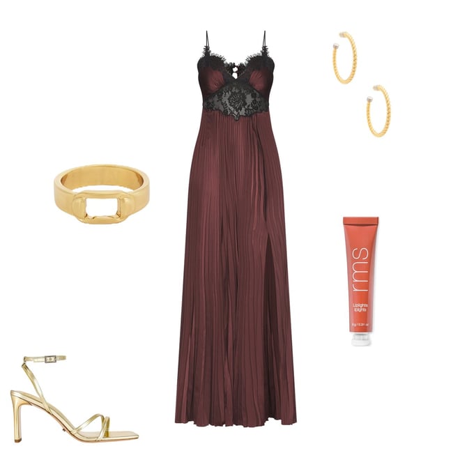 self-portrait DRESS ドレス - Brown | REVOLVE