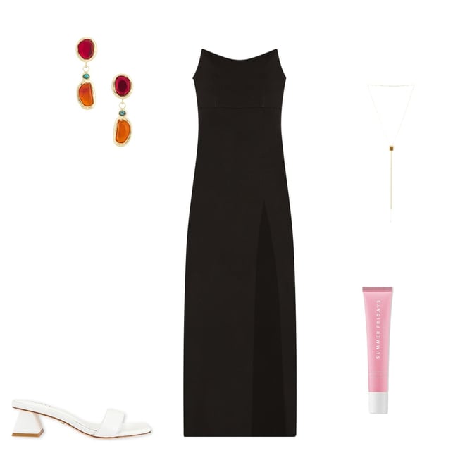 knee length dresses for ladies Dimmi Strapless Maxi Dress main image 1