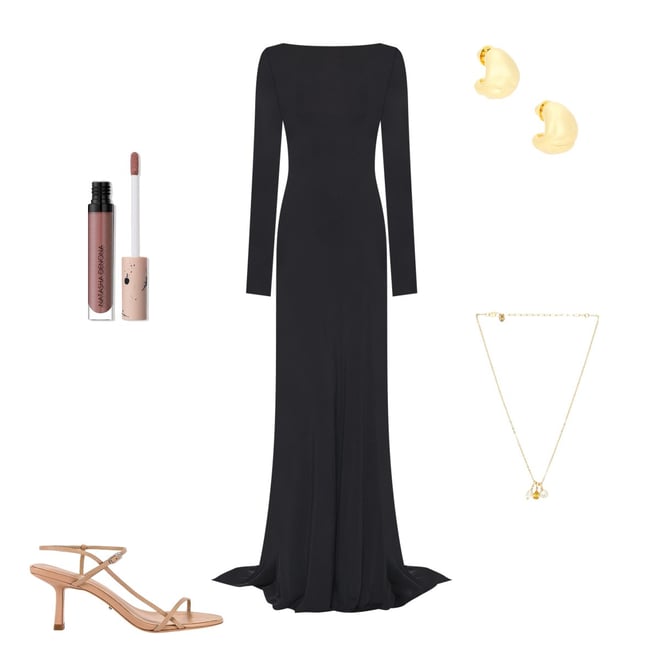 heidi flowy maxi dress - black reviews Helsa The Heidi Dress in Black