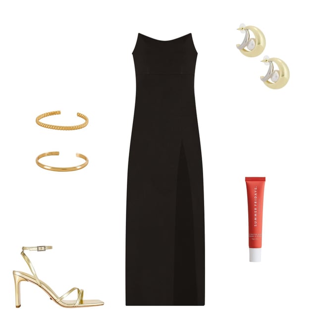 ryleigh strapless maxi dress laurenkaysims on LTK