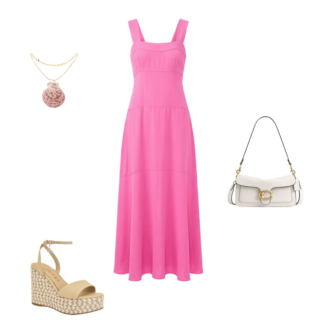 Vince Camuto Square Neck Sleeveless Shift Maxi Dress | Dillard's