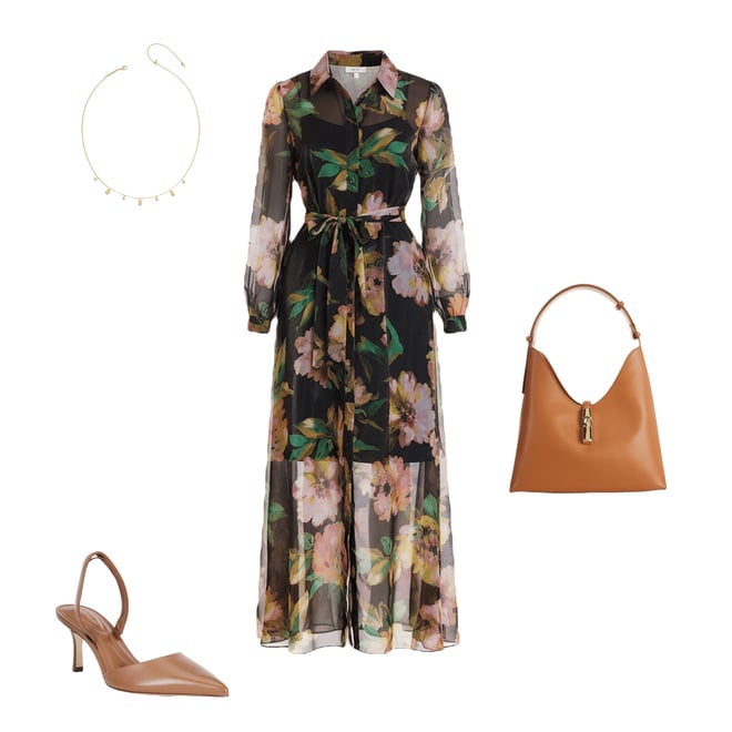 julia jordan embroidered maxi dress Bubble Sleeve Maxi Dress – JULIA JORDAN main image 1
