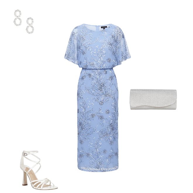 knee length dresses for ladies Marsoni MV1261CL Prom Dress - Navy