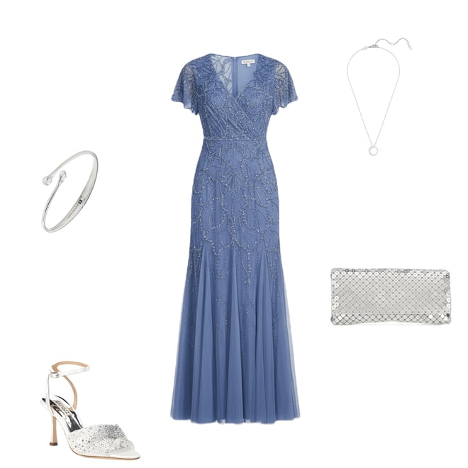 green emerald velvet dress Sleeveless Mikado Fit And Flare Midi Dress With V-Back In Ivory main image 1