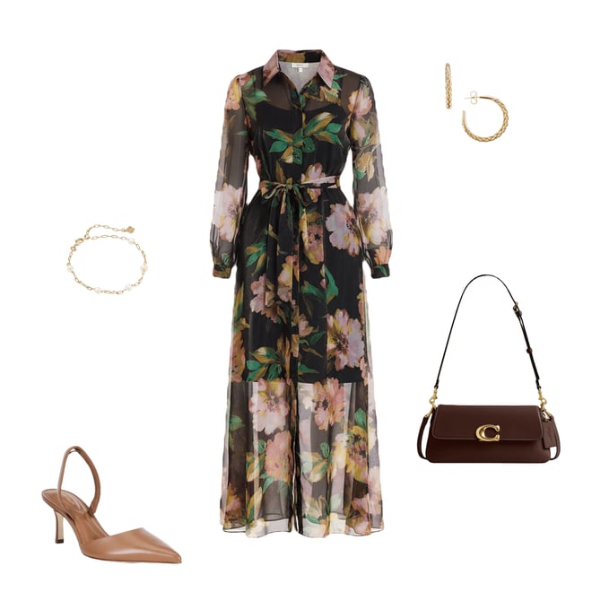 fluid jersey dress Galvan Thistle Print Liquid Jersey Gown – Runway Catalog main image 0