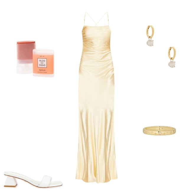 Shona Joy La Lune Lace Back Maxi Dress in Lemon | REVOLVE