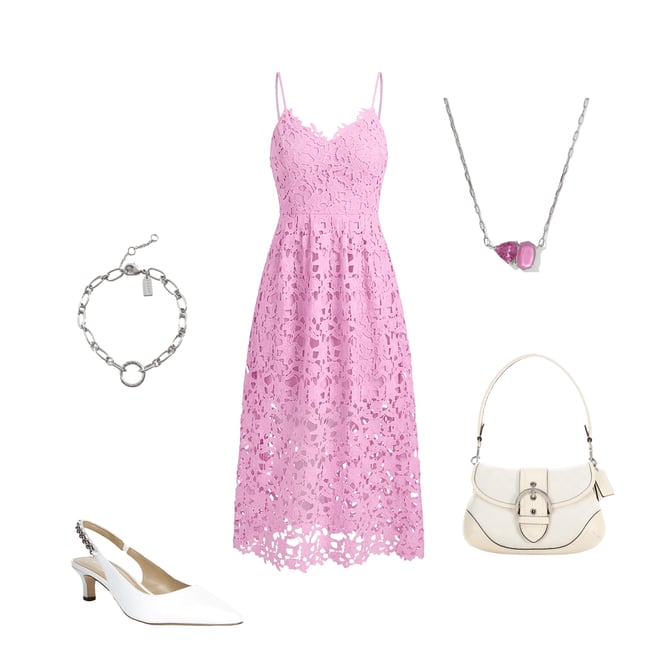 VICI Collection Floral Lace Sleeveless Fit & Flare Midi Dress | Dillard's