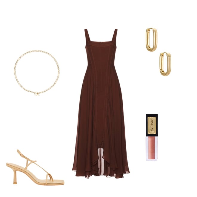 knee length dresses for ladies Satine Dress M/L main image 1