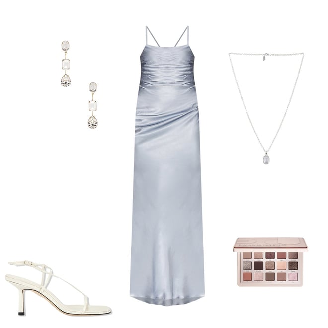 Shona Joy La Lune Lace Back Maxi Dress in Powder Blue | REVOLVE