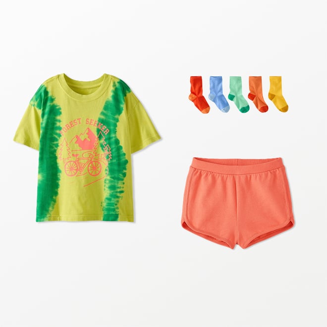 French Terry Dolphin Vent Shorts | Hanna Andersson