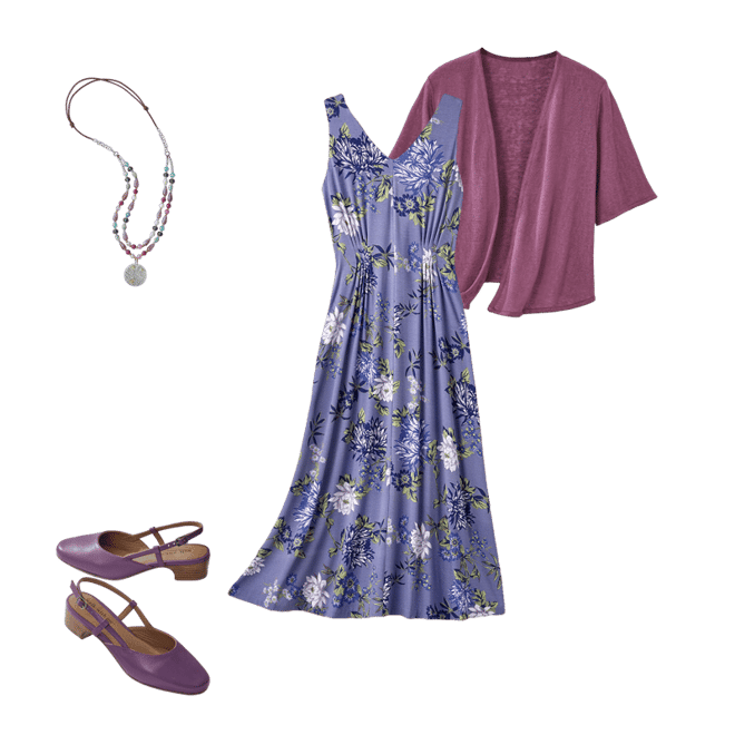 Garden Blossom Knit Maxi Dress - Coldwater Creek