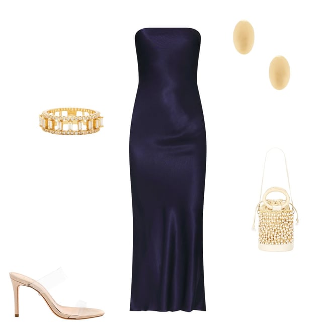 gold bodycon mini dress Navy Smocked Waist Short Dress