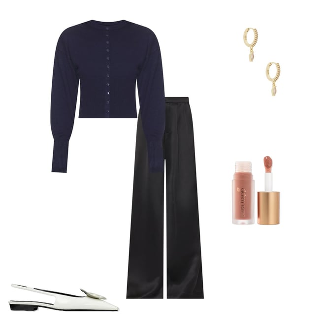 Nonchalant Label Paris Wide Leg Pant in Black | REVOLVE