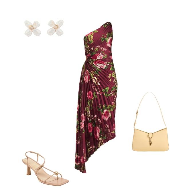 Petal & Pup Kleo Floral Print One Shoulder Sleeveless Asymmetrical Midi  Dress | Dillard's