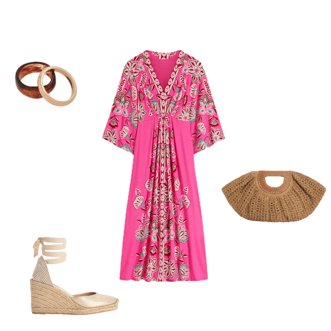 boden blossom jersey dress Boden Women's Nell Kimono Midi Jersey Dress in Pink