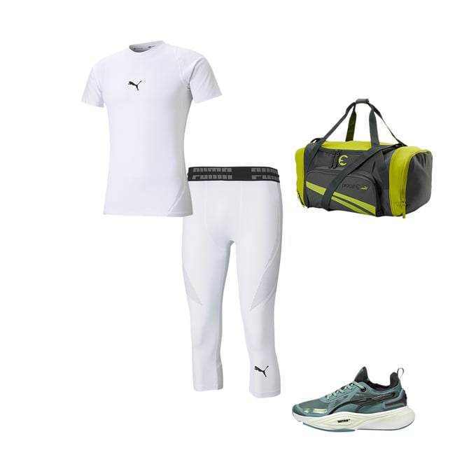 Compra Productos Mallas Puma Online - EXO-ADAPT 3/4 Entrenamiento Hombre  Blancas